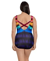 Longitude Women's X-Back Tank One-Piece Swimsuit