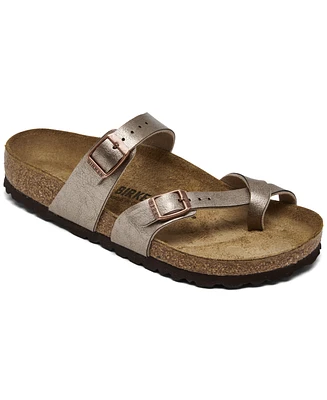 Birkenstock Women's Mayari Birko-Flor Synthetic Leather Sandals from Finish Line