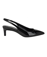 Calvin Klein Women's Dainty Pointy Toe Low Heel Slingback Pumps