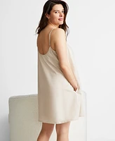 State of Day Women's Linen Sleep Chemise, Created for Macy's