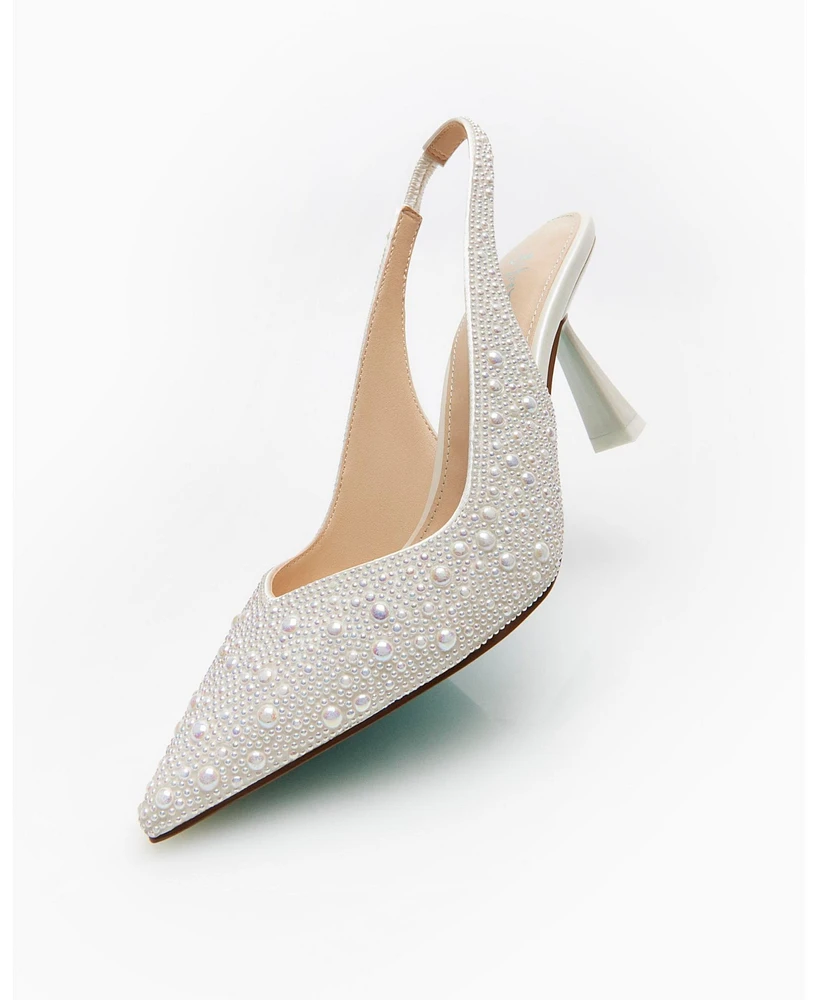 Betsey Johnson Women's Clark Slingback Evening Pumps