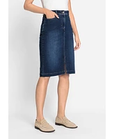 Olsen Power Stretch Denim Skirt