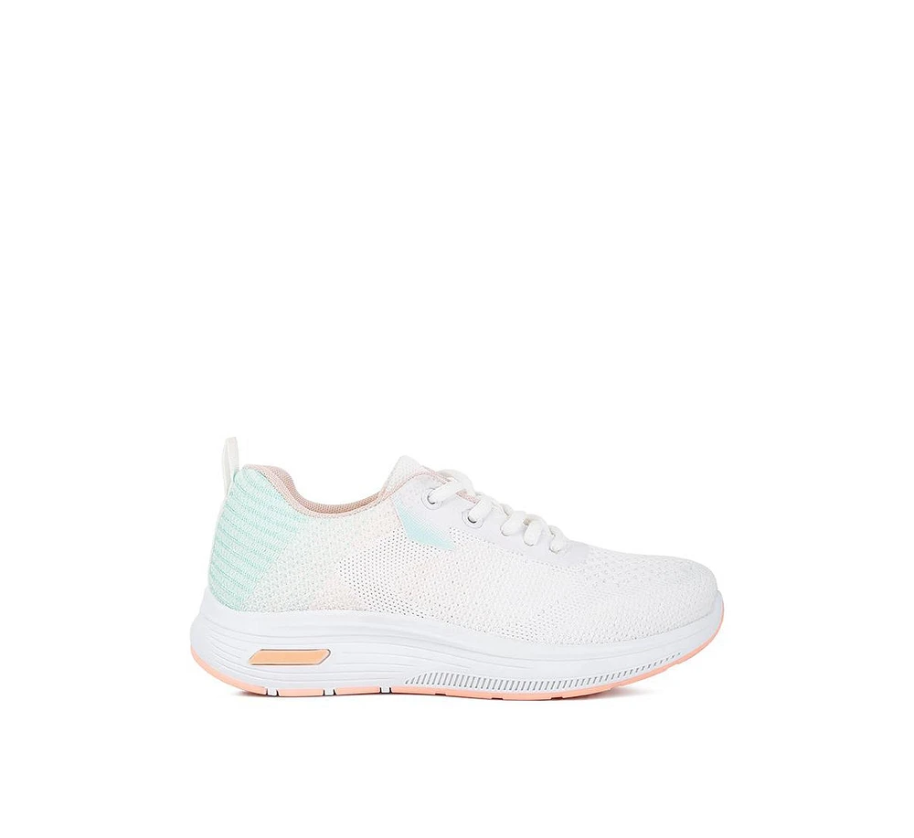synthia contrasting chunky sneakers