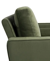 Lifestyle Solutions 39.4" Polyester Lillith Chair with Track Arms