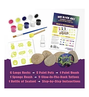 Glow In The Dark Rock Painting Kit for Kids - Arts and Crafts for Girls Boys Ages 6-12 - Art Craft Kits Paint Set - Supplies for Painting Rocks