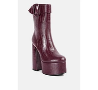 London Rag Bumpy Platform Bootie