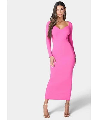 Bebe Women's Open Back Ankle Dress
