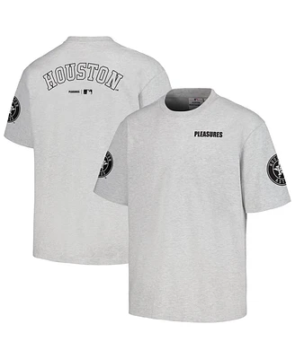 Men's Pleasures Gray Houston Astros Team T-shirt