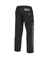 Men's Pleasures Black Los Angeles Dodgers Pitcher Track Pants