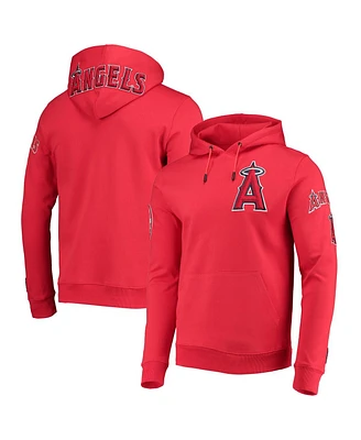 Men's Pro Standard Red Los Angeles Angels Team Logo Pullover Hoodie