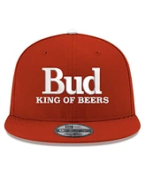 Men's New Era Scarlet Hendrick Motorsports Budweiser 9FIFTY Adjustable Snapback Hat