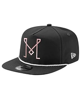 Men's New Era Black Inter Miami Cf The Golfer Kickoff Collection Adjustable Hat