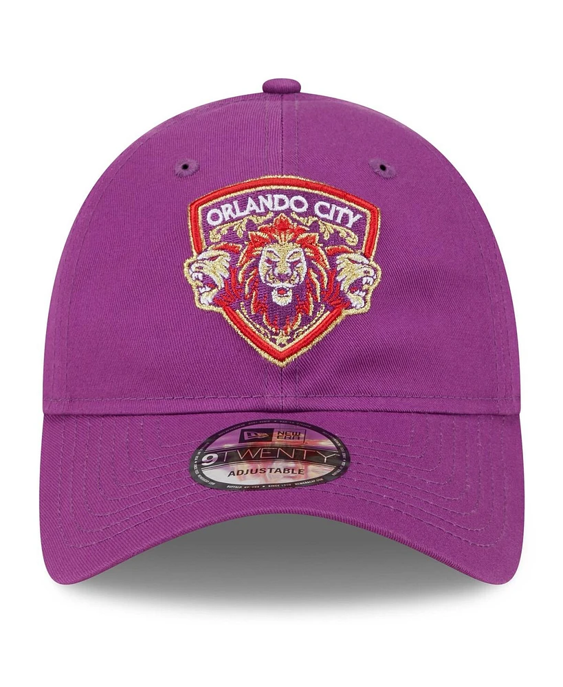 Men's New Era Purple Orlando City Sc Jersey Hook 9TWENTY Adjustable Hat