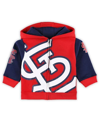 Baby Boys and Girls Outerstuff Red St. Louis Cardinals Post Card Full-Zip Hoodie Jacket