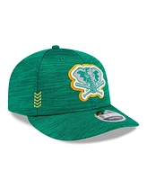 Men's New Era Green Oakland Athletics 2024 Clubhouse Low Profile 59FIFTY Snapback Hat
