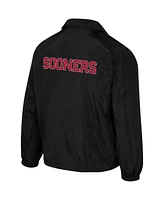 Men's and Women's The Wild Collective Black Oklahoma Sooners Coaches Full-Snap Jacket