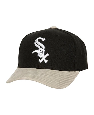 Men's Mitchell & Ness Black, Gray Chicago White Sox Corduroy Pro Snapback Hat