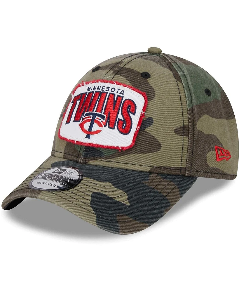 Men's New Era Camo Minnesota Twins Gameday 9FORTY Adjustable Hat