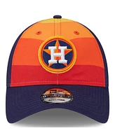 Youth Boys and Girls New Era Orange Houston Astros 2024 Batting Practice 9TWENTY Adjustable Hat