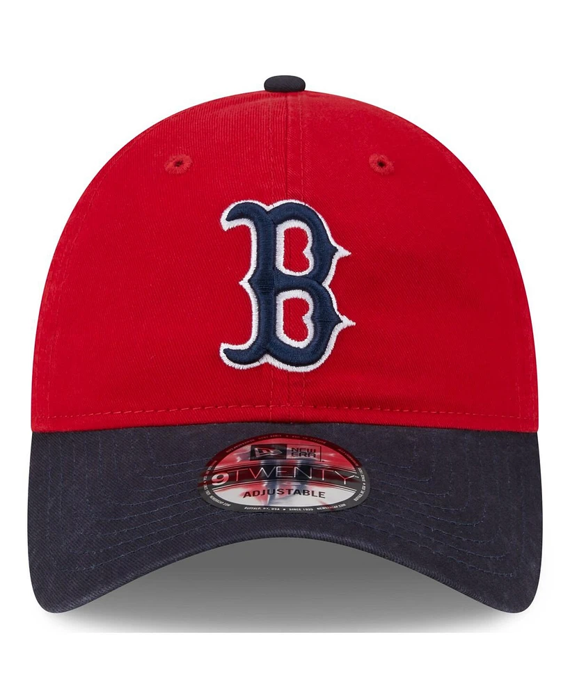 Youth Boys and Girls New Era Red Boston Red Sox 2024 Batting Practice 9TWENTY Adjustable Hat