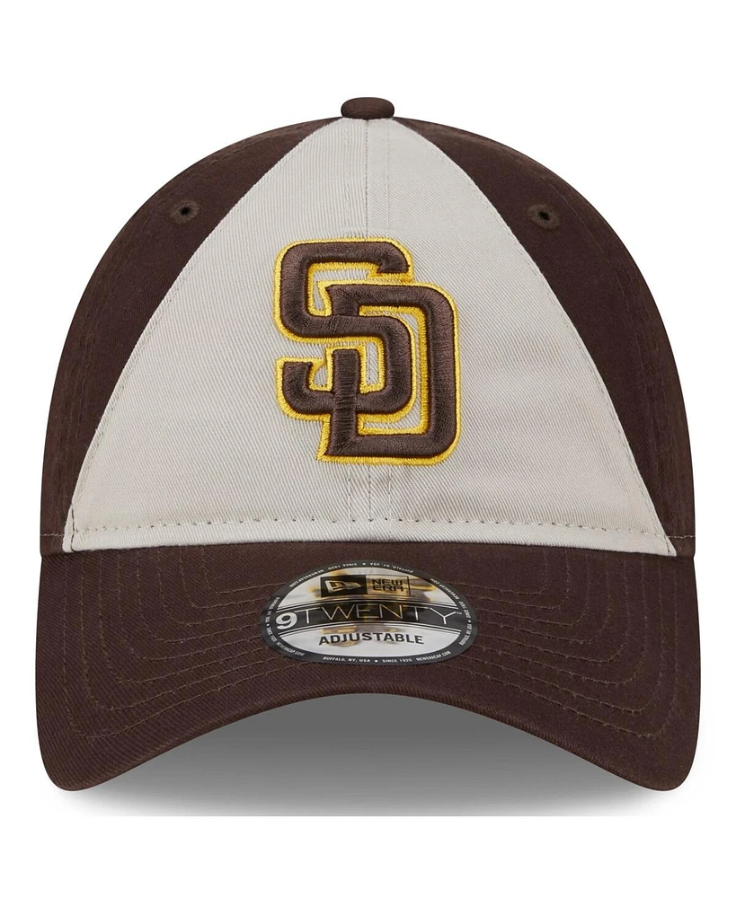 Youth Boys and Girls New Era Brown San Diego Padres 2024 Batting Practice 9TWENTY Adjustable Hat