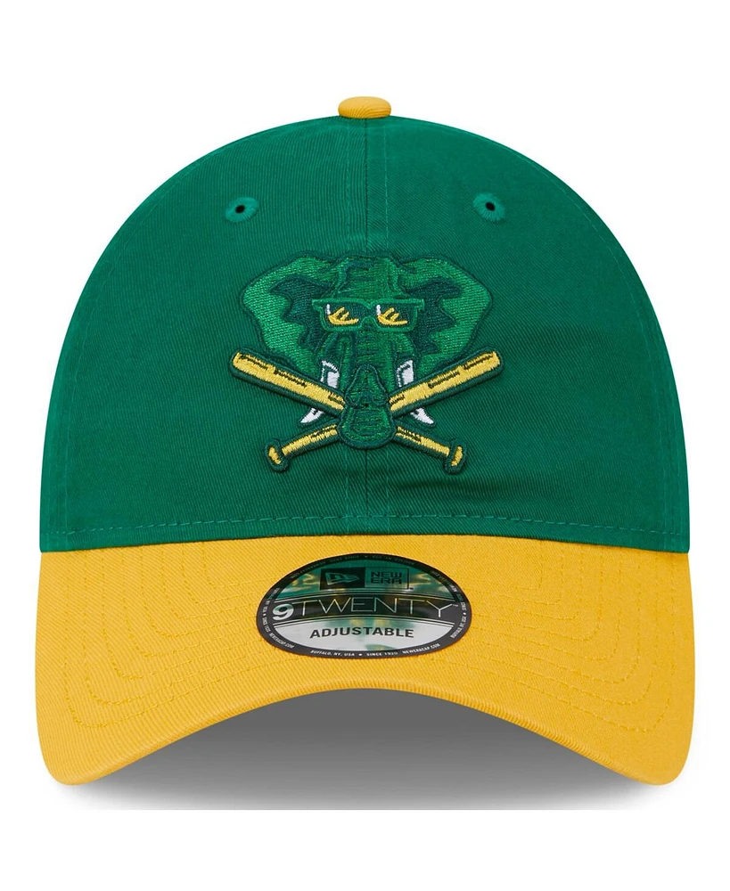 Youth Boys and Girls New Era Kelly Green Oakland Athletics 2024 Batting Practice 9TWENTY Adjustable Hat