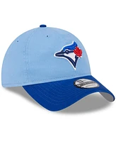 Youth Boys and Girls New Era Light Blue Toronto Blue Jays 2024 Batting Practice 9TWENTY Adjustable Hat