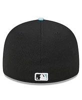 Men's New Era Black Arizona Diamondbacks 2024 Batting Practice Low Profile 59FIFTY Fitted Hat