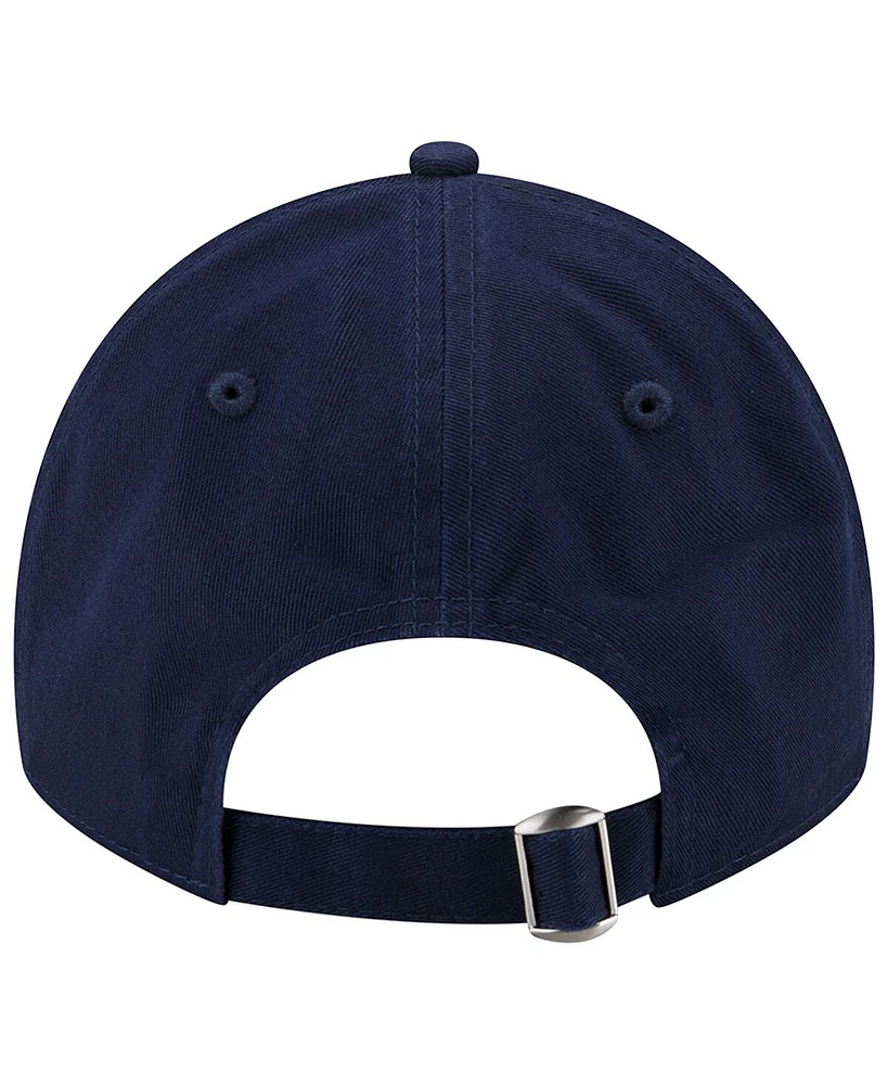 Men's New Era Navy New England Patriots Distinct 9TWENTY Adjustable Hat