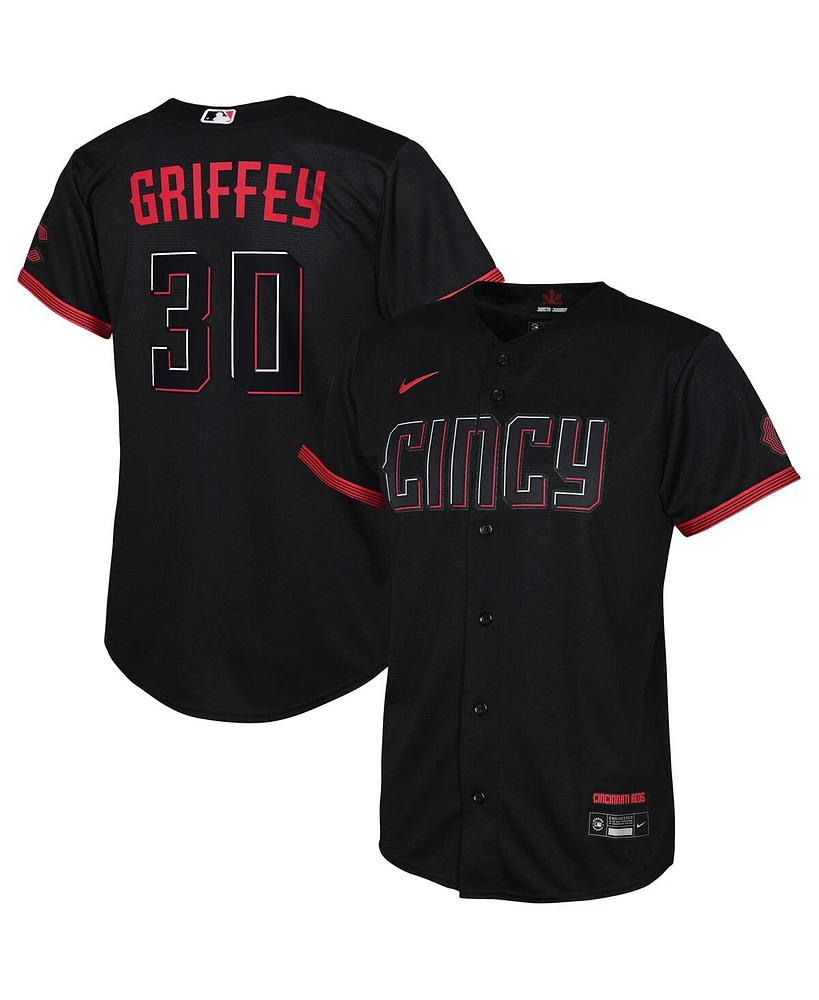 Toddler Boys and Girls Nike Ken Griffey Jr. Black Cincinnati Reds City Connect Replica Player Jersey