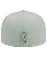 Men's New Era Light Green Portland Trail Blazers Sage Color Pack 59FIFTY Fitted Hat