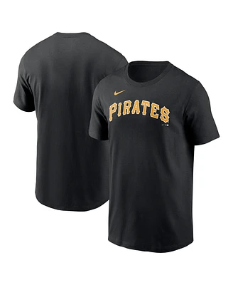Men's Nike Black Pittsburgh Pirates Fuse Wordmark T-shirt