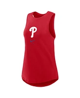 Women's Nike Red Philadelphia Phillies Legacy Icon High Neck Fashion Tank Top