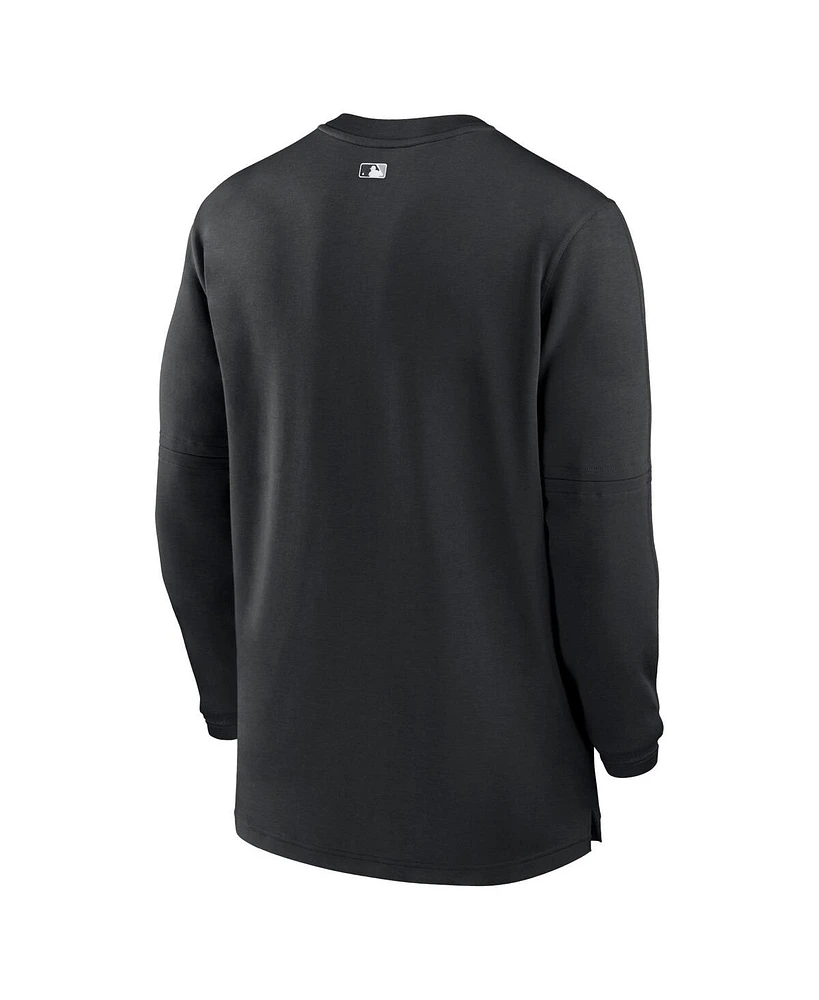 Men's Nike Black Chicago White Sox Authentic Collection Game Time Performance Quarter-Zip Top