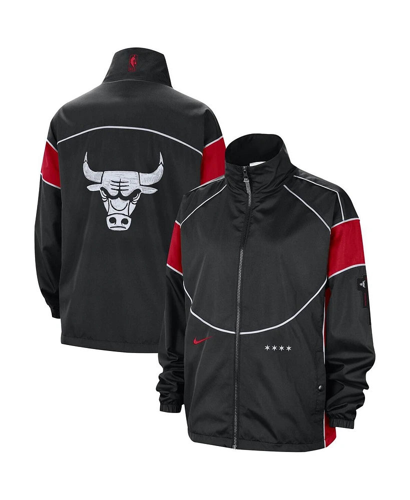 Women's Nike Black Chicago Bulls 2023/24 City Edition Courtside Swoosh Fly Full-Zip Jacket