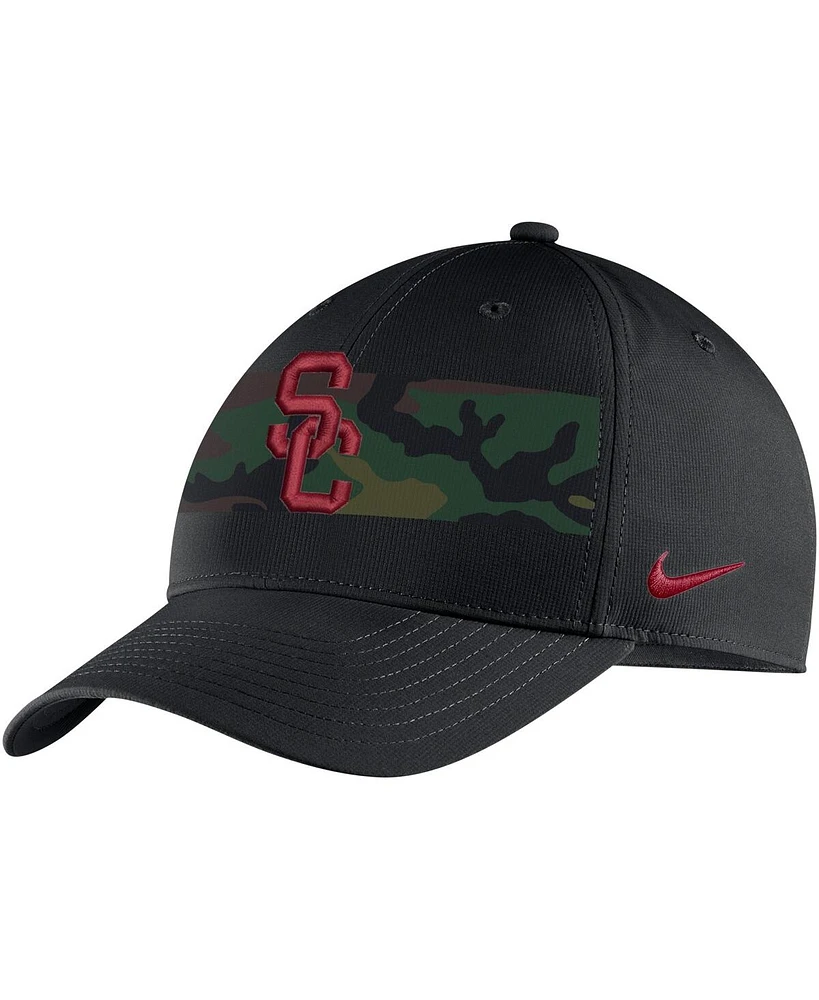 Men's Nike Black Usc Trojans Military-Inspired Pack Camo Legacy91 Adjustable Hat