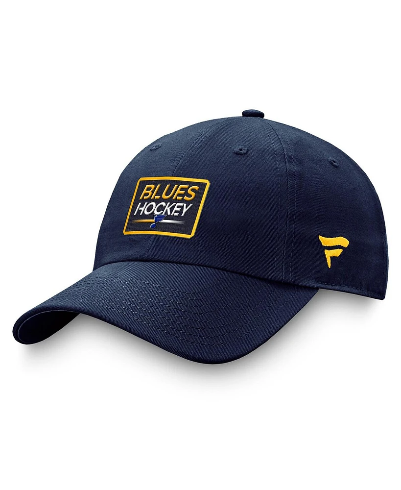 Men's Fanatics Navy St. Louis Blues Authentic Pro Prime Adjustable Hat