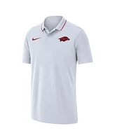 Men's Nike White Arkansas Razorbacks 2023 Coaches Performance Polo Shirt