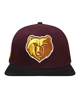 Men's Pro Standard Maroon, Black Memphis Grizzlies Gold Rush 2-Tone Snapback Hat