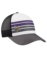 Youth Boys '47 Brand White, Charcoal Minnesota Vikings Cove Trucker Adjustable Hat