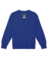 Women's Mitchell & Ness Royal Texas Rangers Cooperstown Collection Logo Pullover Sweatshirt