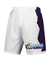 Men's Mitchell & Ness White Seattle Sounders Fc Swingman Shorts