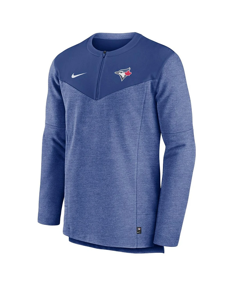 Men's Nike Royal Toronto Blue Jays Authentic Collection Game Time Performance Half-Zip Top