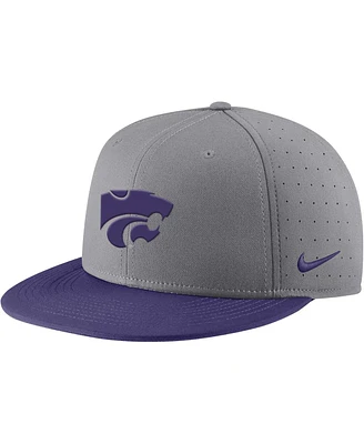 Men's Nike Kansas State Wildcats Aero True Baseball Performance Fitted Hat