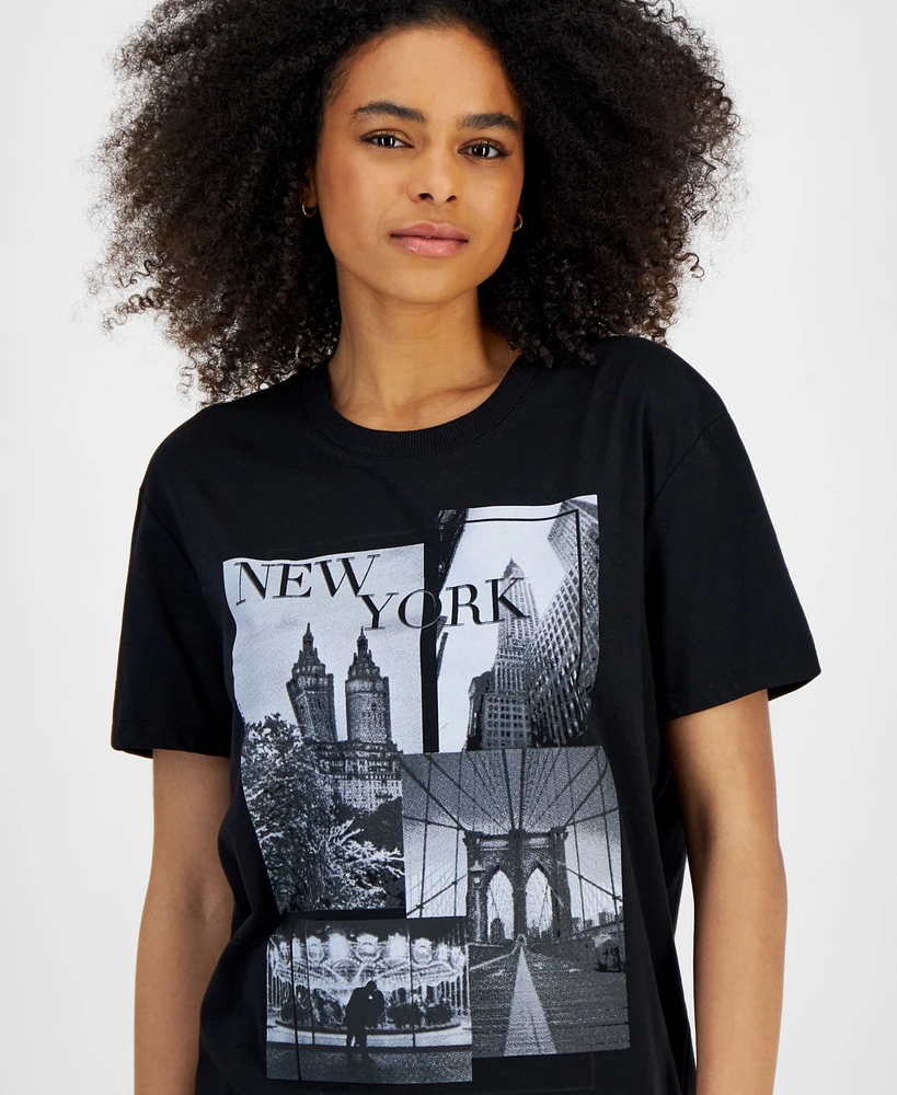Self Esteem Juniors' New York Graphic T-Shirt
