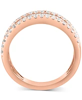 Effy Diamond Baguette & Round Band (7/8 ct. t.w.) in 14k Rose Gold (Also available in 14k Gold)