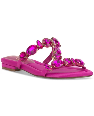 Jessica Simpson Women's Avimma Embellished Flat Sandals