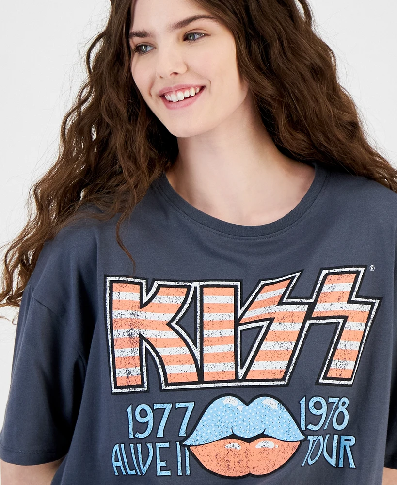 Grayson Threads, The Label Juniors' Kiss Graphic T-Shirt