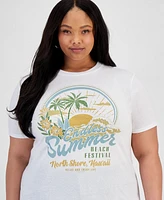 Love Tribe Trendy Plus Endless Summer Graphic T-Shirt