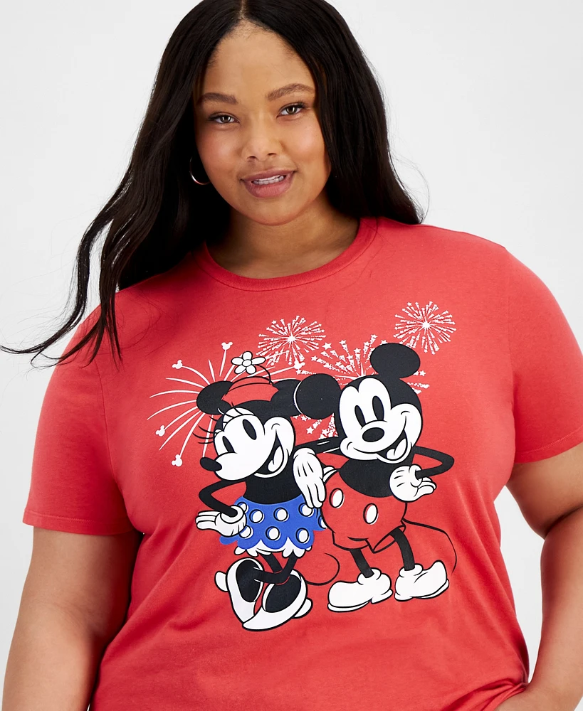 Disney Trendy Plus Mickey And Minnie Graphic T-Shirt